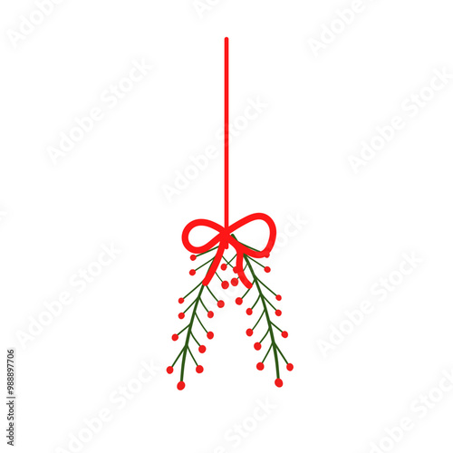 Hanging Winter Mistletoea