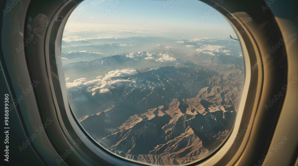 View outside the plane window View outside the plane window