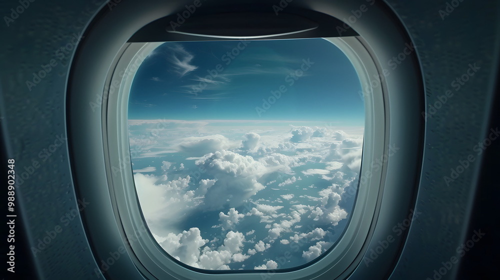 View outside the plane window View outside the plane window