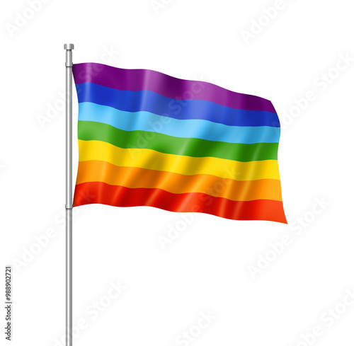 Free Download Rainbow peace flag isolated on white - GFXLoad