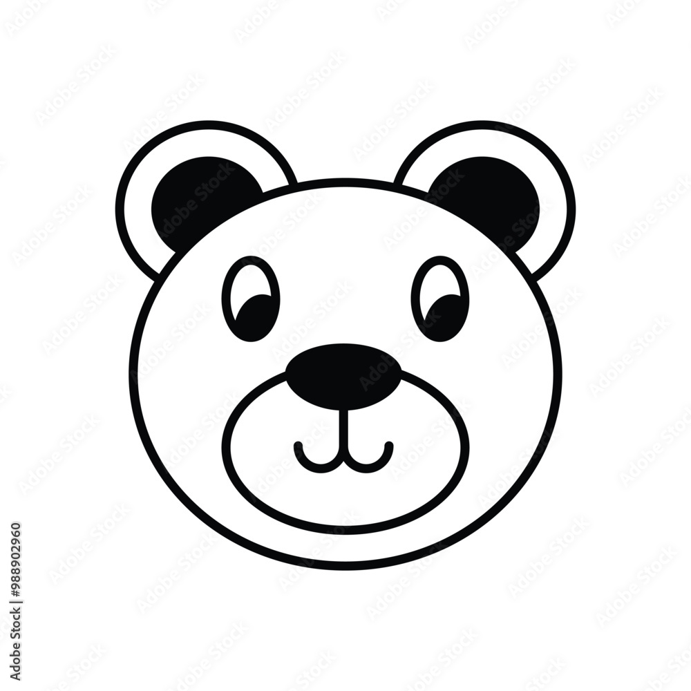 Teddy Bear vector icon stock illustration Teddy Bear vector icon stock illustration