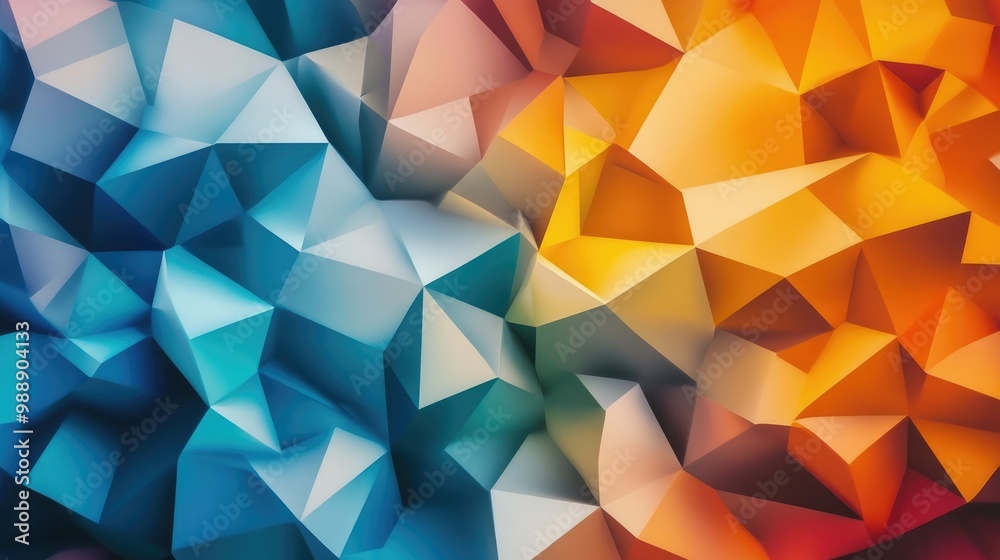 Fototapeta premium Multicolor geometric polygonal abstract background