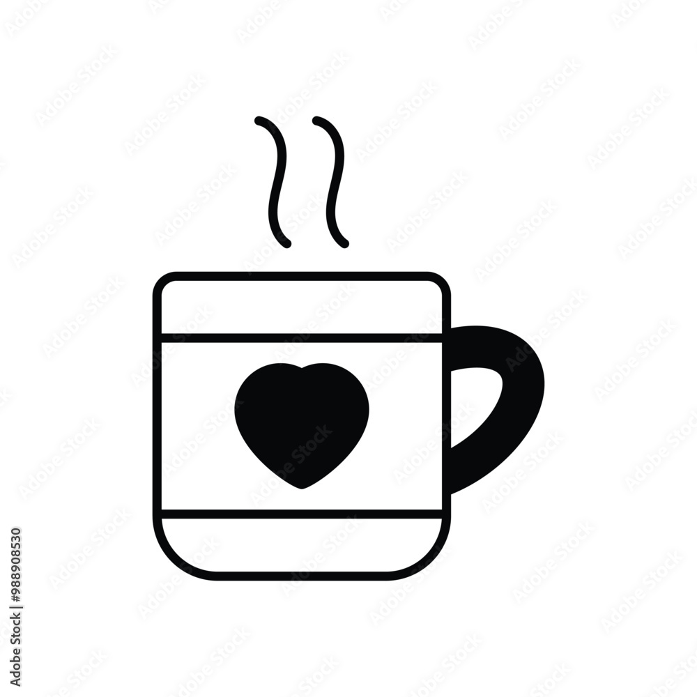 Coffee Cup vector icon stock illustration Coffee Cup vector icon stock illustration