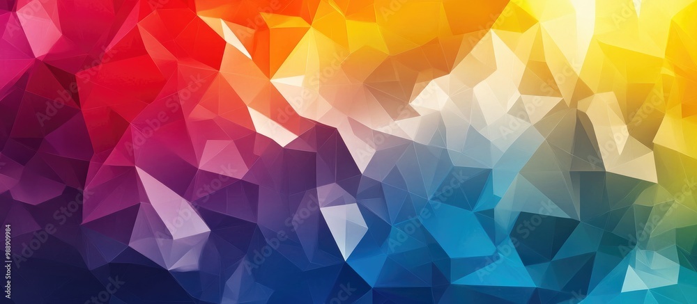 Obraz premium Low Polygon Triangular Background Design
