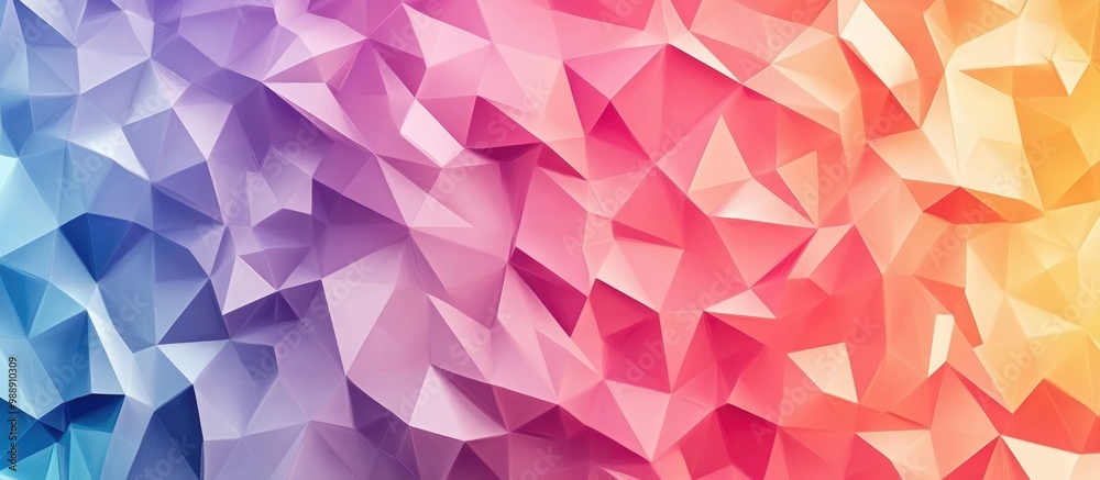 Fototapeta premium Abstract Low Poly Triangle Pattern Background