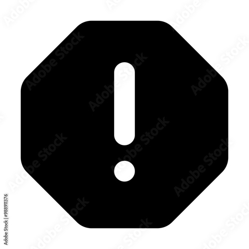 Alert Octagon Shape Icon