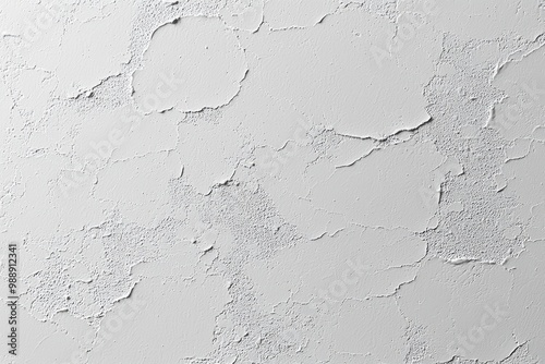 Textured white wall surface featuring subtle cracks and uneven patterns, perfect for backgrounds and design projects.