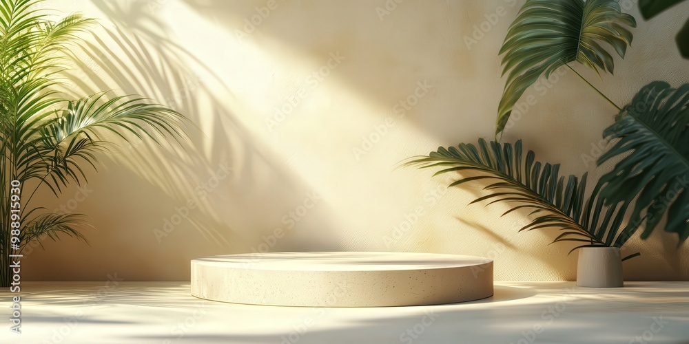 Abstract 3D Render of White Background with Shadows Abstract 3D Render of White Background with Shadows