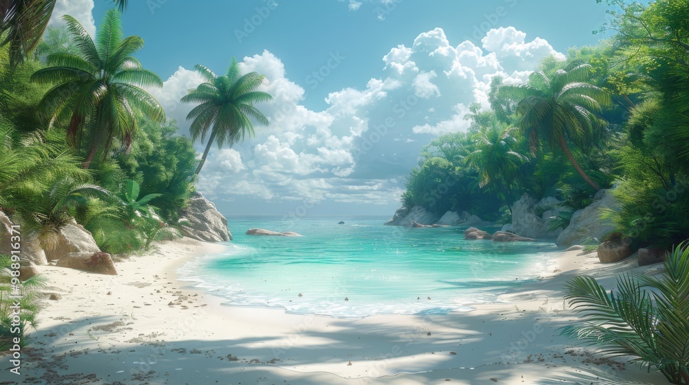 Tranquil Tropical Beach Cove Tranquil Tropical Beach Cove