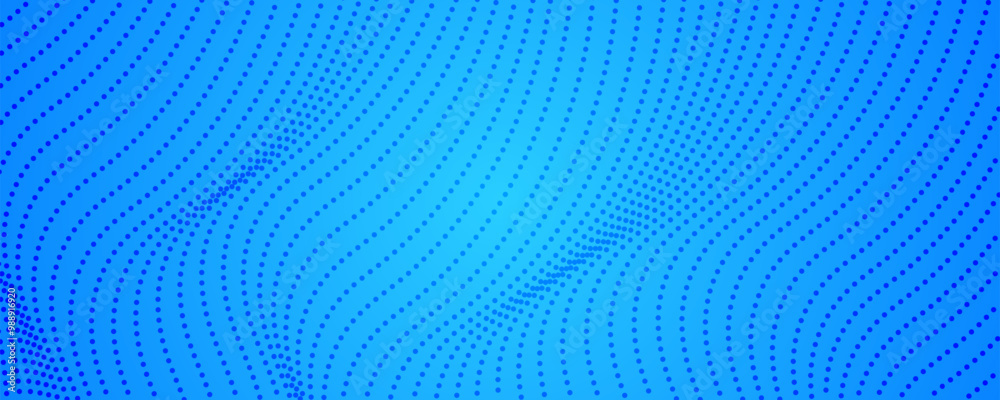Obraz premium Colorful halftone background with flowing dots