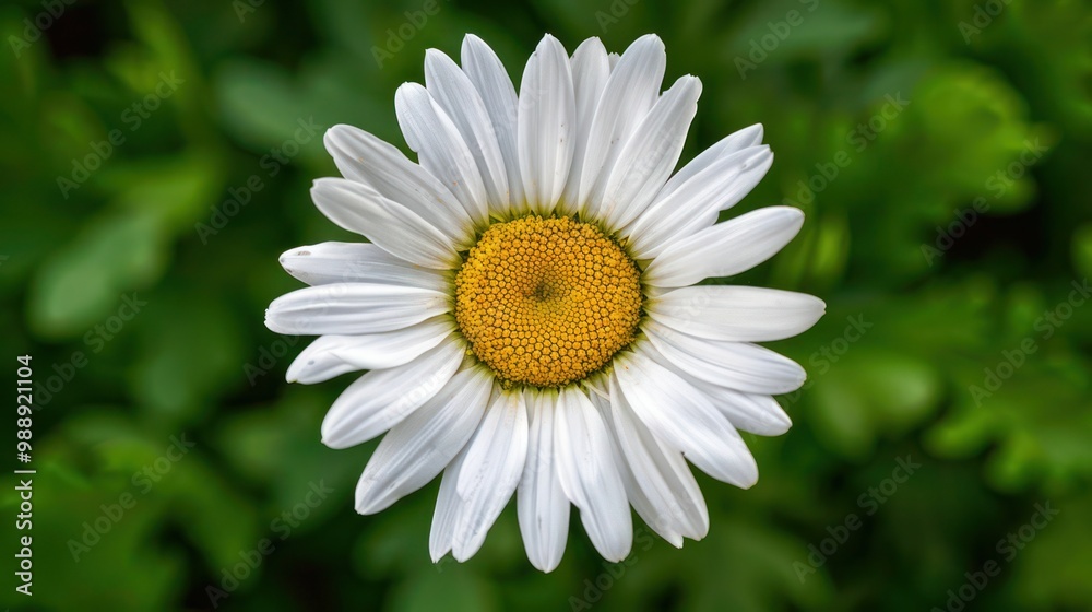 Fototapeta premium Elegant print of a single daisy flower