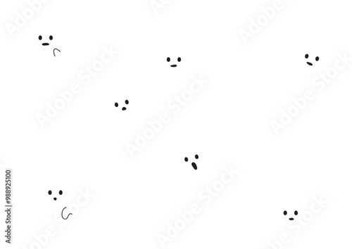 7体の可愛いオバケセット