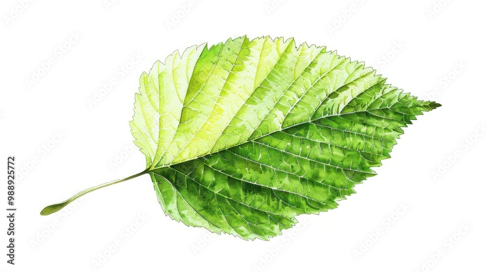 Simple birch leaf illustration Simple birch leaf illustration