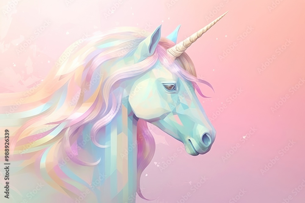 Fototapeta premium Unicorn animal mammal horse.