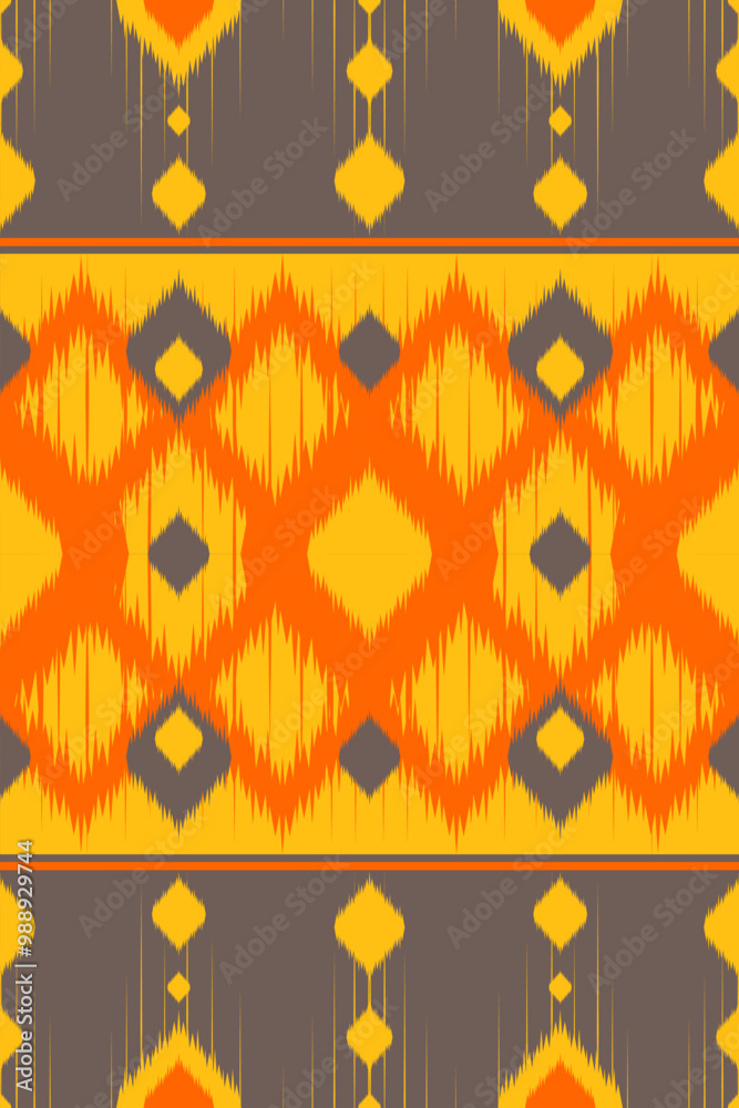 Ethnic pattern ikat background tribal aztec vector oriental traditional design for background. Ethnic pattern ikat background tribal aztec vector oriental traditional design for background.