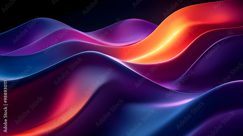 Abstract Waves of Color - Dynamic Gradient Design Abstract Waves of Color - Dynamic Gradient Design