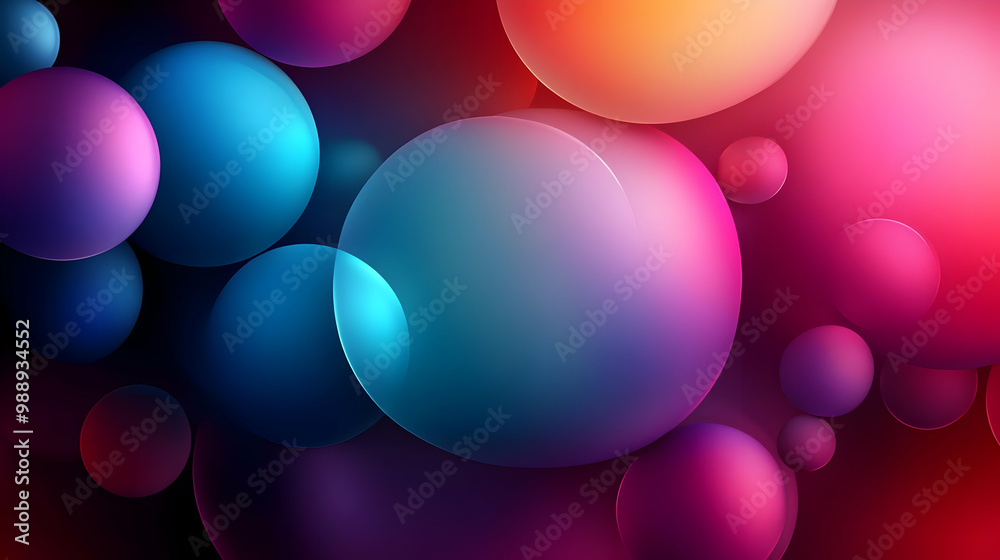 Abstract Sphere Background with Gradient Colors Abstract Sphere Background with Gradient Colors