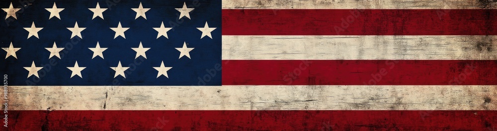 An American flag background vector illustration. An American flag background vector illustration.