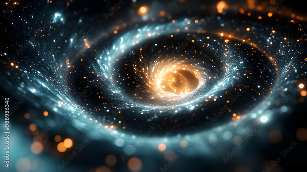 Abstract Spiral of Light and Color, a Stunning Visual Experience Abstract Spiral of Light and Color, a Stunning Visual Experience