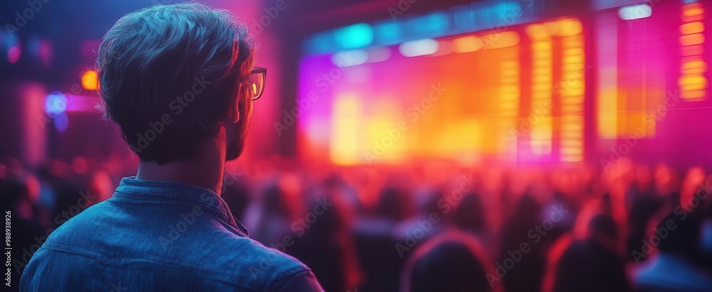dynamic business seminar scene engaged audience animated speaker informationrich projection screen dynamic business seminar scene engaged audience animated speaker informationrich projection screen