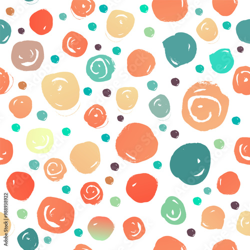 Retro vintage 80s or 90s fashion style abstract seamless pattern background. ...