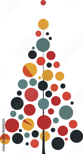 Abstract geometric Christmas tree