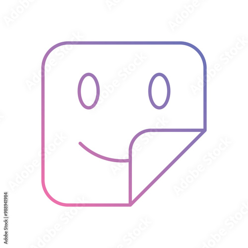 Sticker vector icon stock illustration