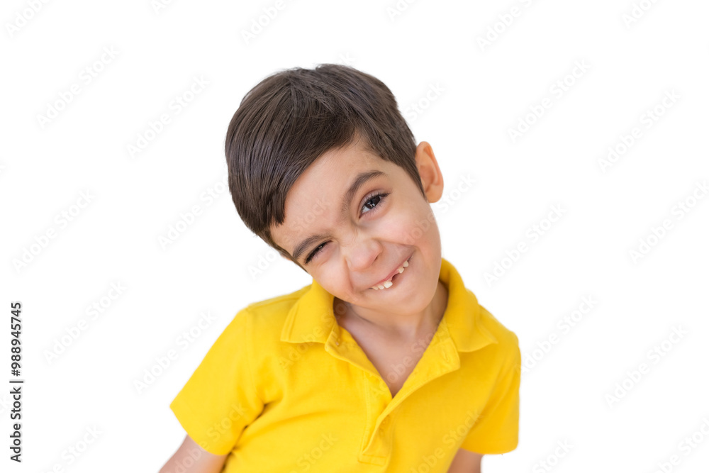 Cute boy on white background. Family concept. Little child. Smile boy without tooth. Cute boy on white background. Family concept. Little child. Smile boy without tooth.