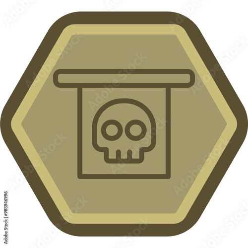 Jolly Roger Vector Icon Design