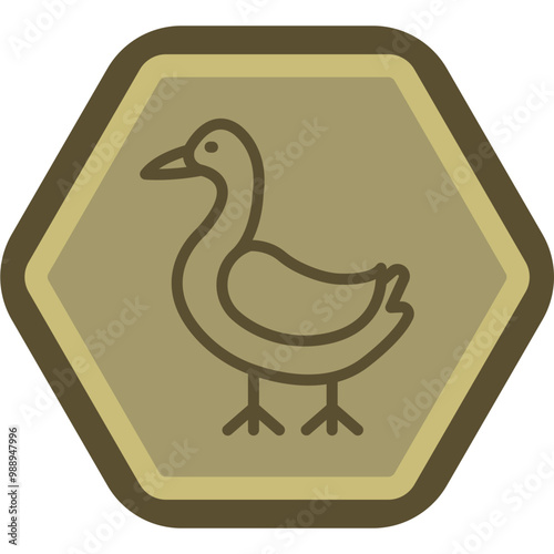 Goose Vector Icon Design