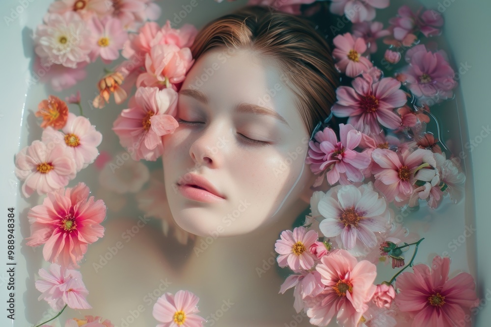 Bathtub full of flower portrait plant petal. Bathtub full of flower portrait plant petal.