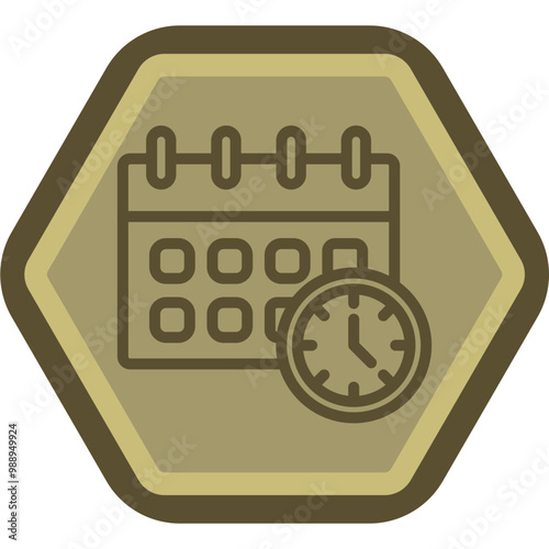 Deadline Vector Icon Design