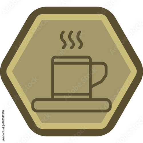 Coffee Cup Vector Icon Design