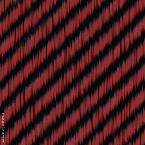 Ikat seamless pattern, geometric design, motif ethnic handmade, Ikat ethnic tribal, boho colors seamless wallpaper. Ethnic Ikat abstract background art, greeting cards, printing products.