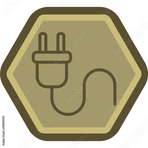 Plug Vector Icon Design