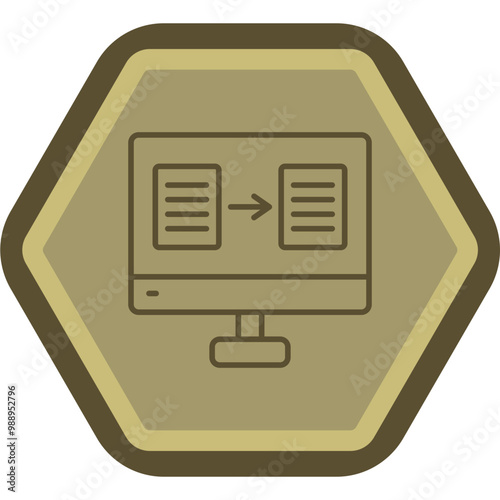 Online Translator Vector Icon Design