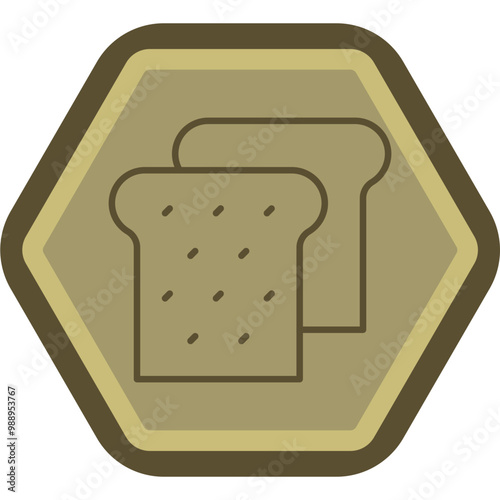 Bread Vector Icon Design