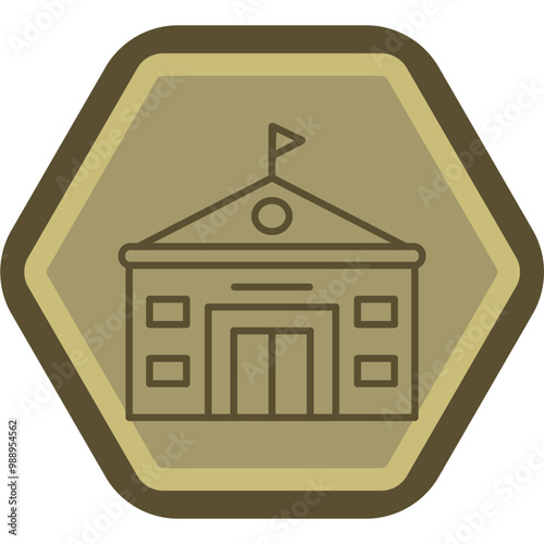 Embassy Vector Icon Design