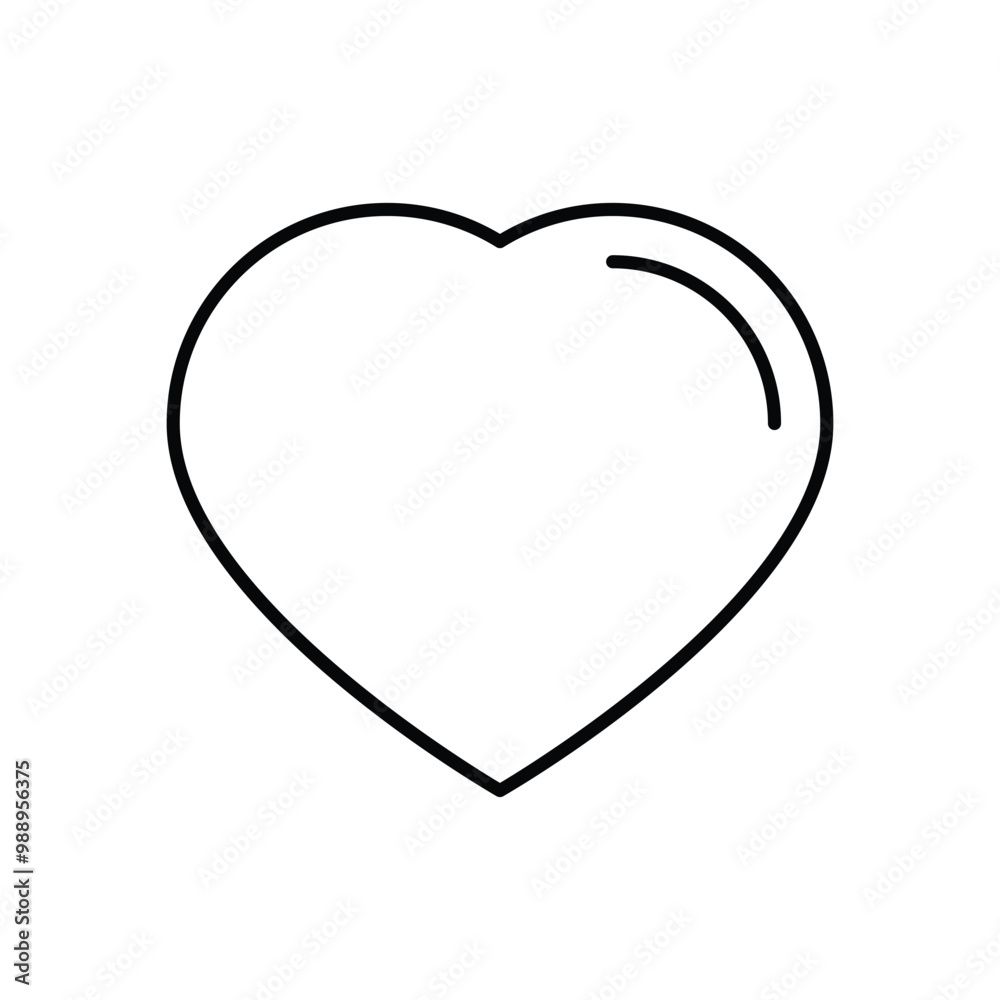 heart vector icon stock illustration heart vector icon stock illustration