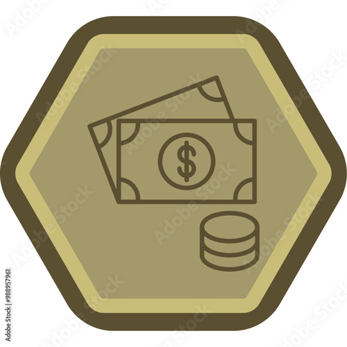 Obraz na plátně Cash Money Icon Design