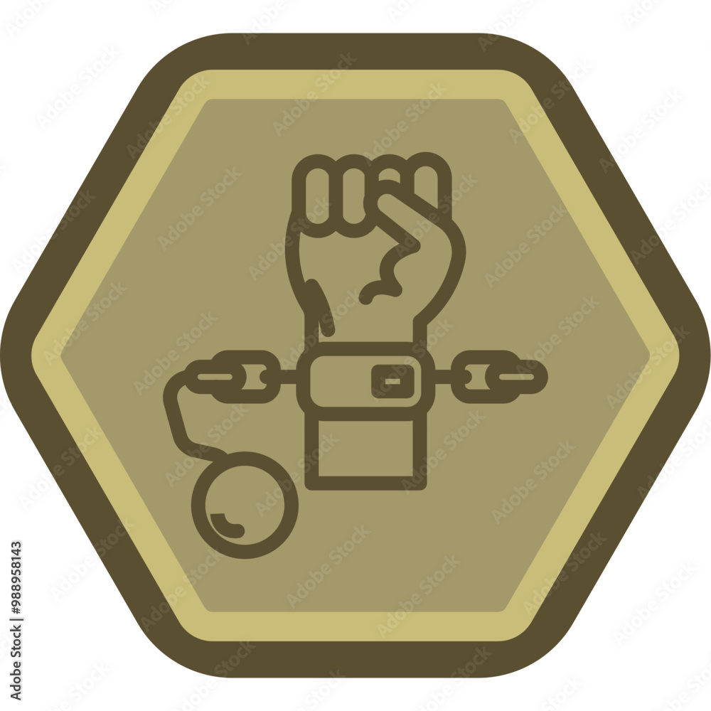 Fototapeta premium Slave Icon Design