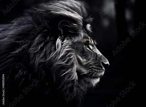 Wallpaper Mural portrait of a lion Torontodigital.ca