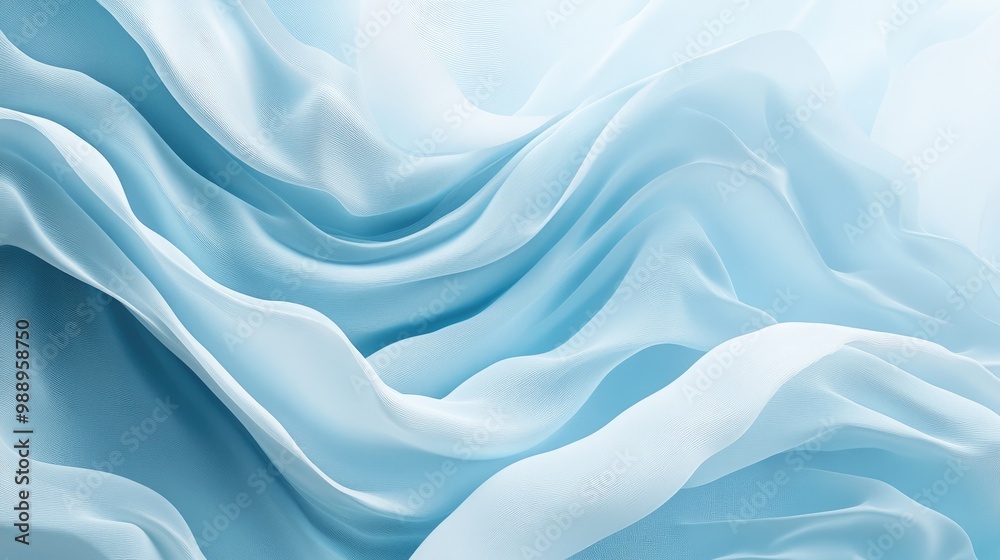 Beautiful abstract gradient of white and light blue with dynamic flowing waves, adding a vibrant and refreshing element to eco-friendly projects Beautiful abstract gradient of white and light blue with dynamic flowing waves, adding a vibrant and refreshing element to eco-friendly projects