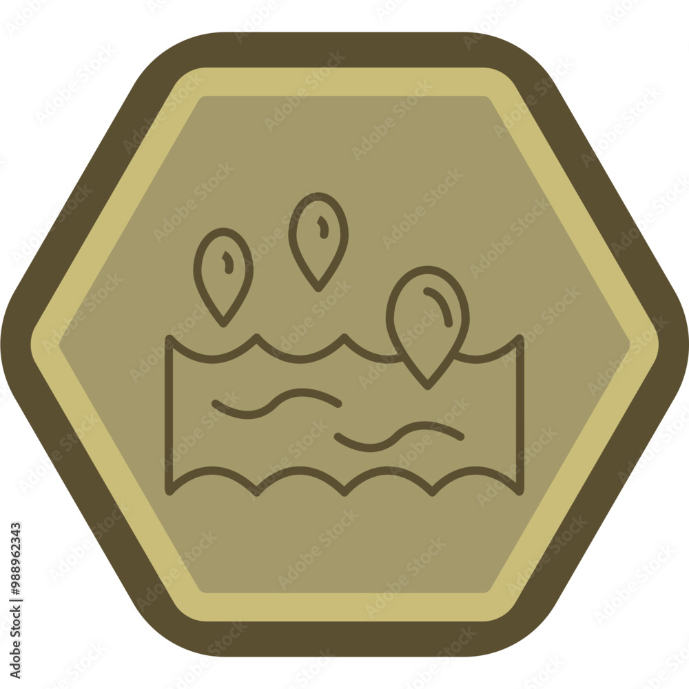 Ocean Vector Icon Design Ocean Vector Icon Design