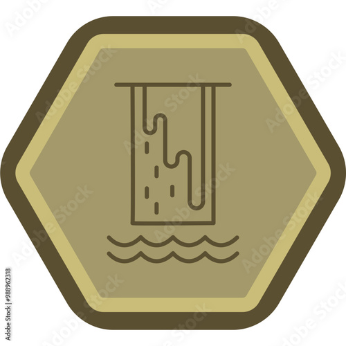 Cascade Vector Icon Design