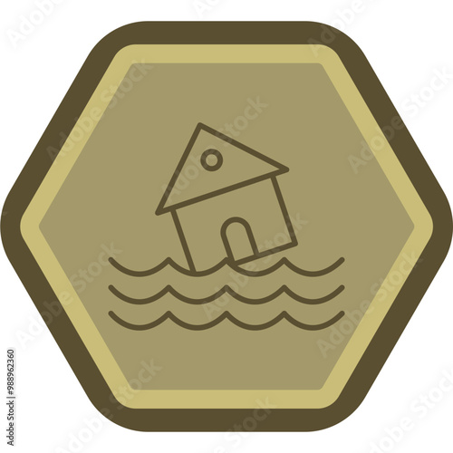 Flood Vector Icon Design