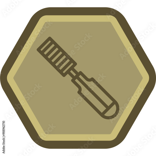 Chisel Vector Icon Design