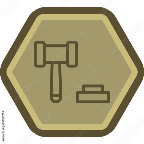 Auction Vector Icon Design
