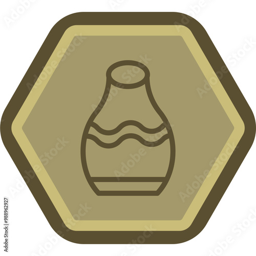 Pottery Vector Icon Design