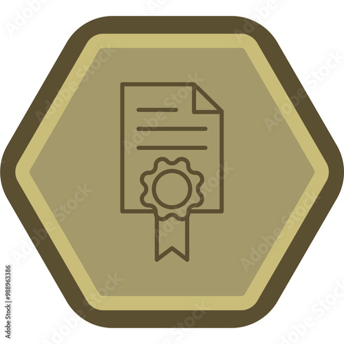 Licence Vector Icon Design
